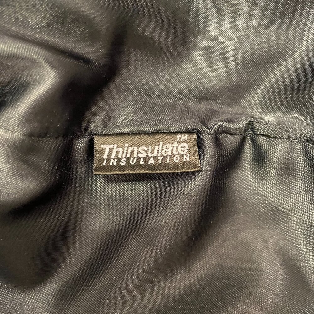 Women's LL Bean Wool Thinsulate Black Peacoat 18 - Picture 5 of 10